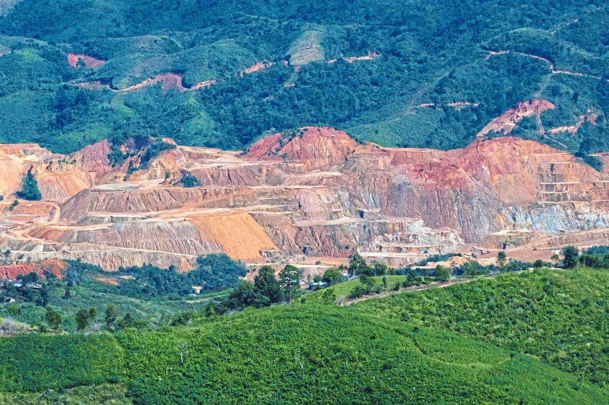 A view of a gold mine in Shan State, Myanmar.