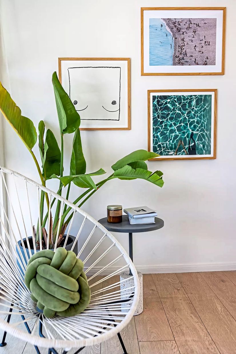 'In a way, I guess decorating is just another medium for me to express my creativity like I do with film and writing,' Pina says.