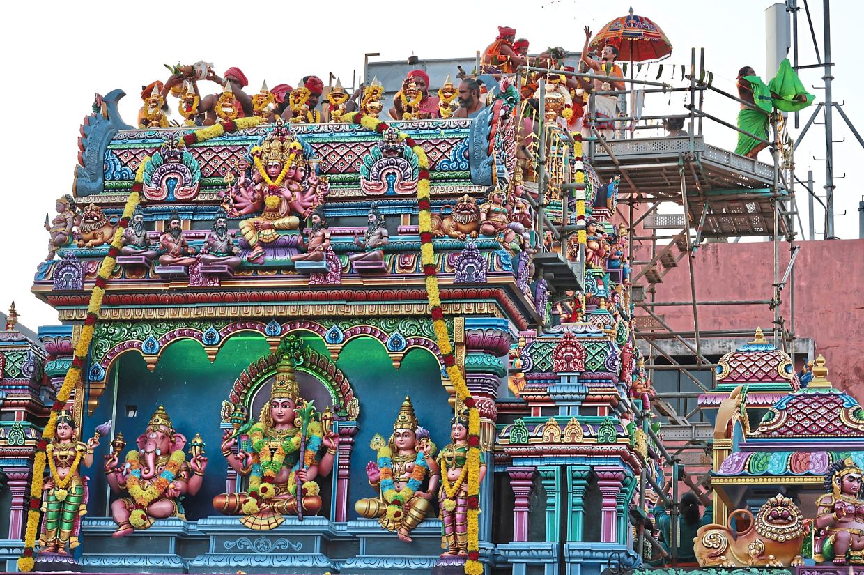 111-year-old temple holds fifth consecration ceremony