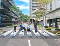 ‘3D crossings improve pedestrian safety’