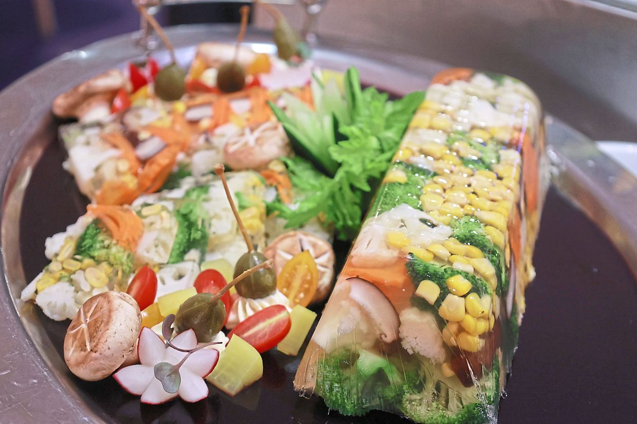 Rainbow Vegetable Terrine.