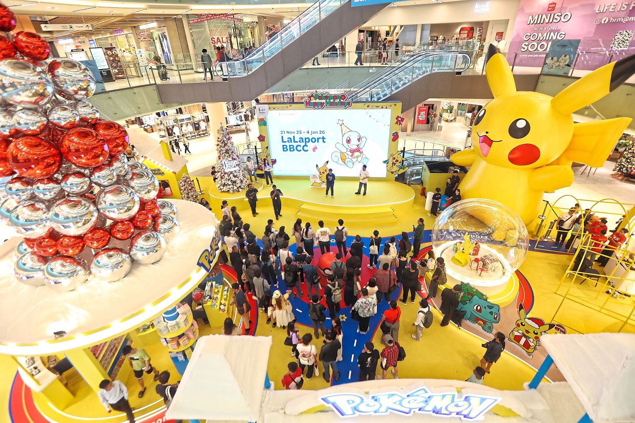 Pocket monsters light up KL mall this holiday season