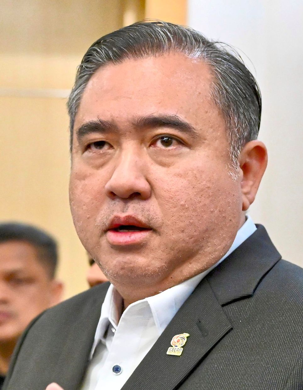 Transport Minister Anthony Loke addresses the media during a press conference on the enforcement of the Road Charge – Vehicle Entry Permit (RC-VEP) at the Malaysia–Singapore land border, revealing details on the implementation timeline for the new VEP system, Putrajaya, Wednesday, June 4, 2025. — RAJA FAISAL HISHAN/The Star
