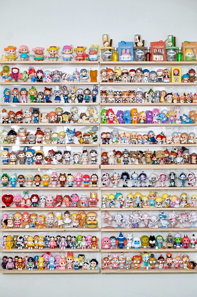 Syed Faizal’s collection spans his entire wall. Photo: Syed Faizal Syed Noh