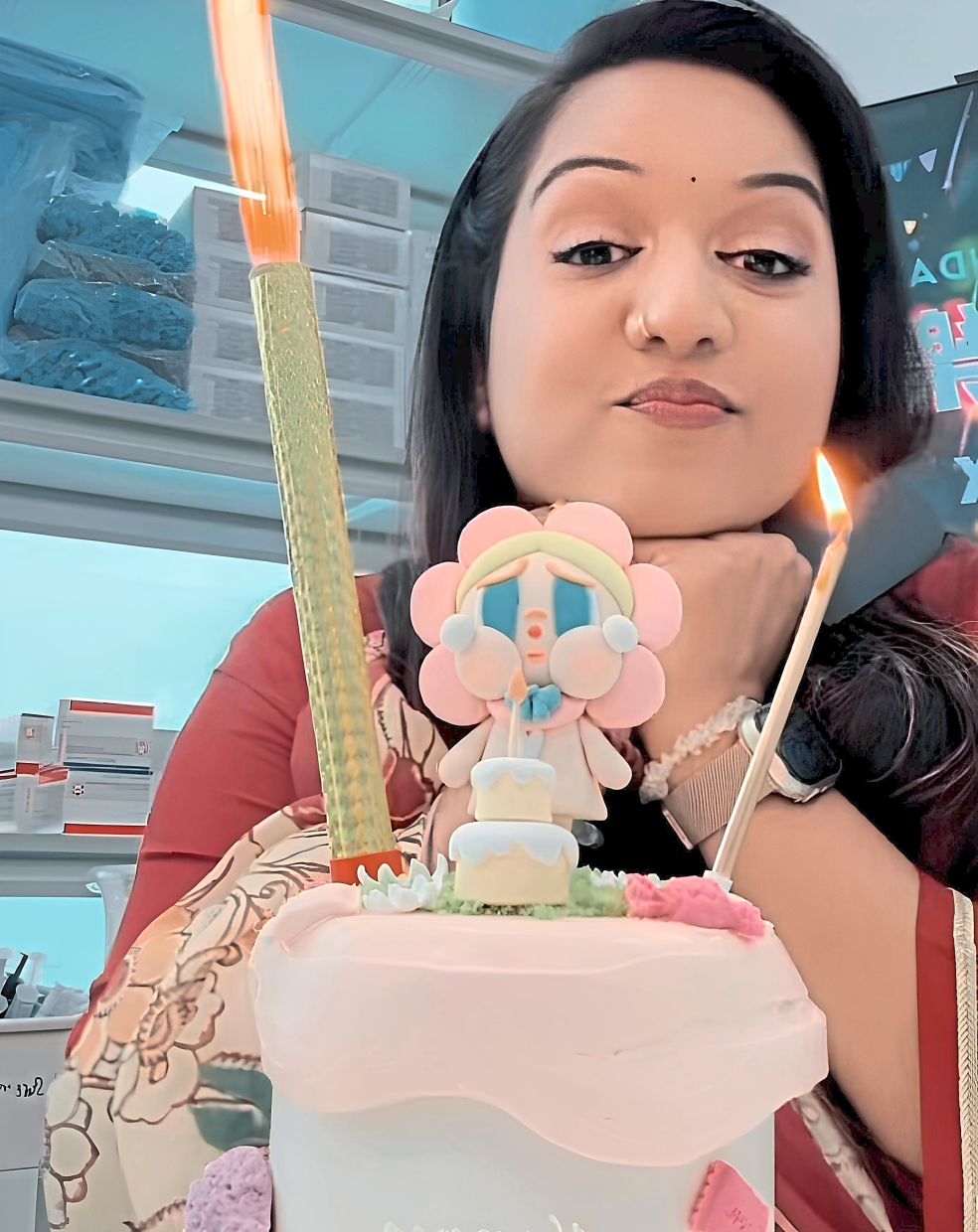 For her birthday this year, Buvanya even had a Crybaby-themed birthday cake. Photo: M. Buvanyasankari