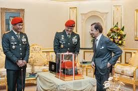 Brunei Sultan receives in audience Indonesian army special forces commander