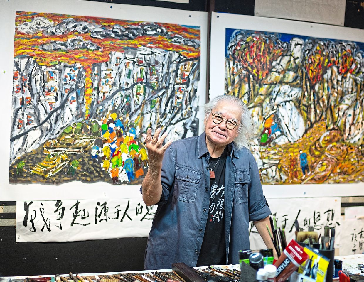 Prof Lin believes that art can be a medium for peace and understanding. Photo: Lin Xiang Xiong Art Gallery