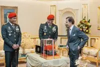 Brunei Sultan receives in audience Indonesian army special forces commander