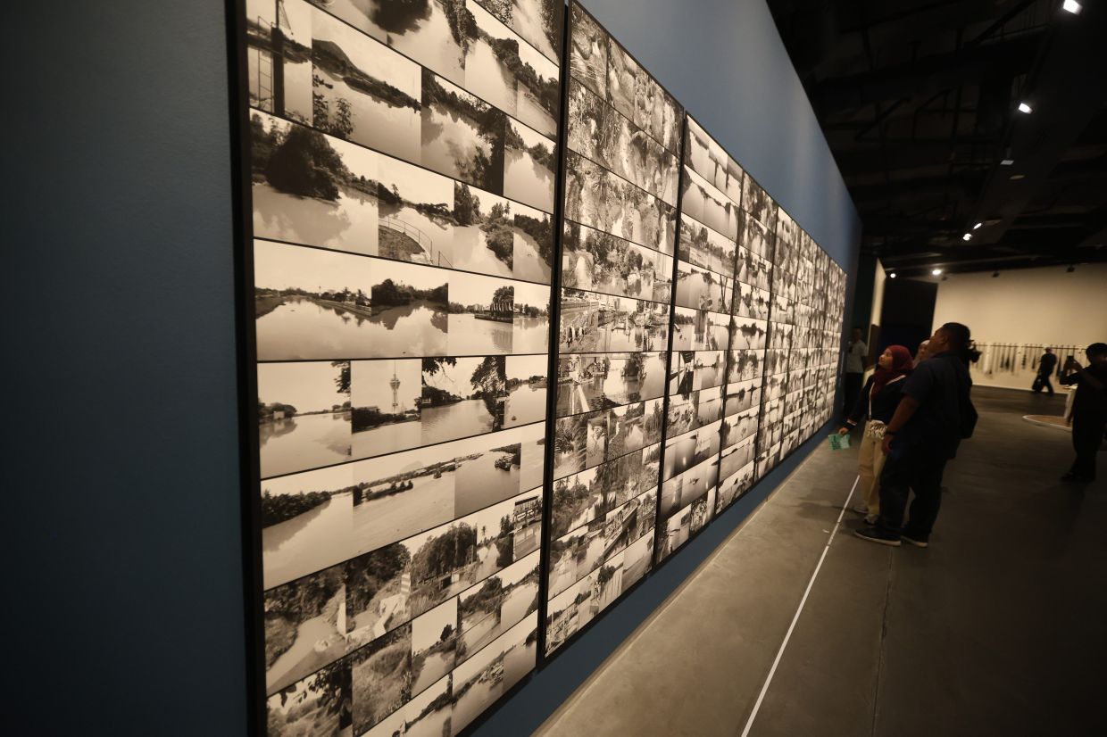 A view of Wong Perng Fey's 'Tanah Air (Part I) digital photography series (2025) at the Ilham Art Show 2025 at Ilham Gallery, Kuala Lumpur. Photo: The Star/Low Boon Tat 