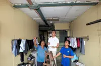 Roof repair at Kg Lindungan apartment completed