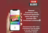 QuickCheck: Are scammers misusing the name and logo of Khazanah Nasional to promote fake investment schemes?