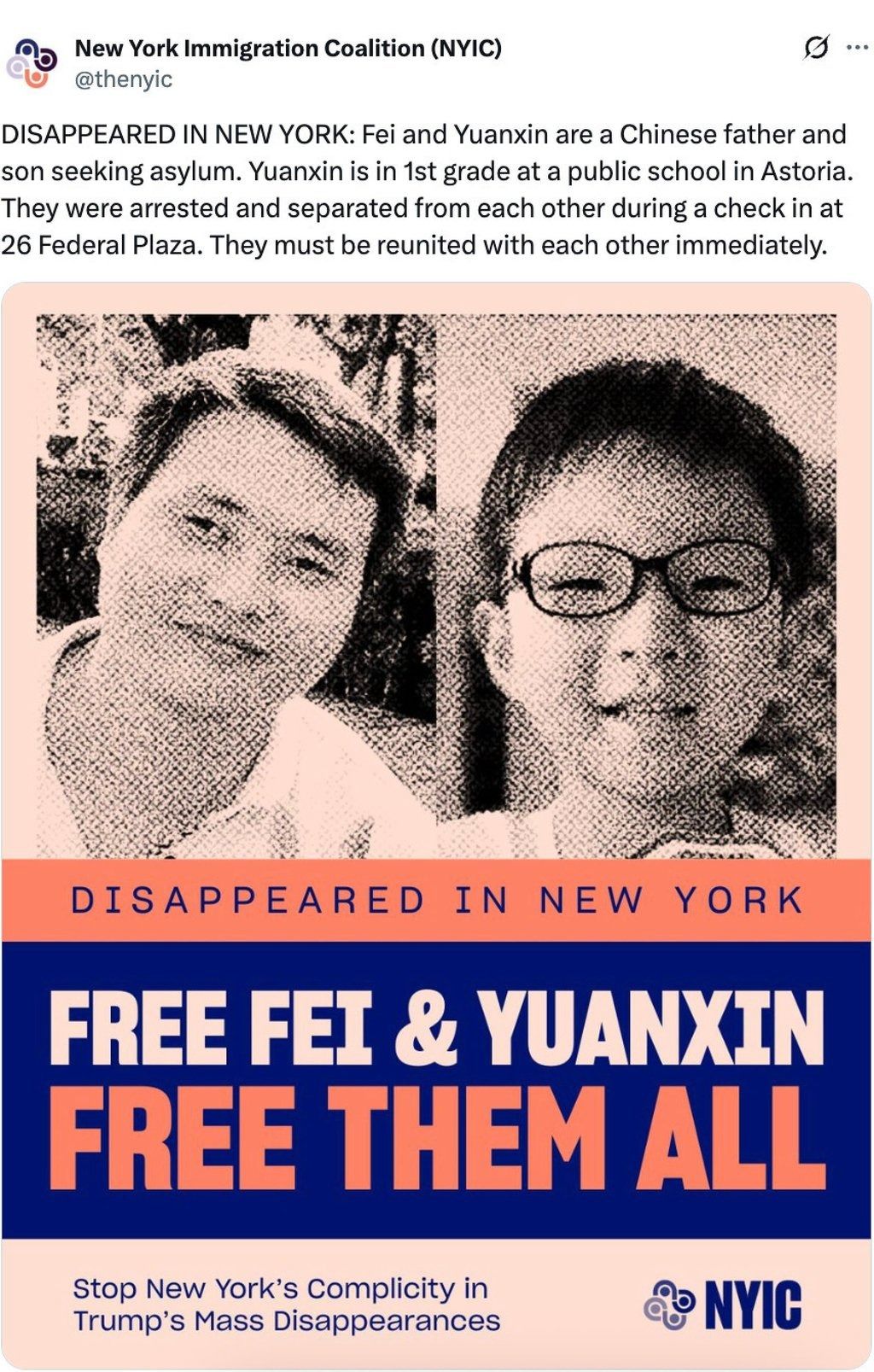 Advocacy groups in the US are urging the public to apply pressure on elected officials over concerns for a 6-year-old boy separated from his father by ICE. - Photo: Instagram/ immigrationcoalition