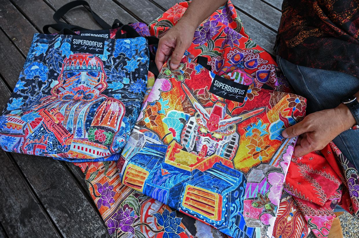 Pop culture elements are a recurring feature in Arif’s designs. Photo: Bernama