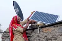 Women spark hope with solar lamps