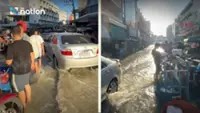 Highest tidal surge of the year hits Thailand's Samut Prakan, flooding Pak Nam and Phra Samut Chedi