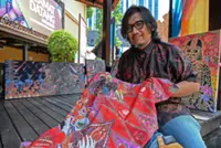 Malaysian artist sees batik and storytelling as a canvas for culture