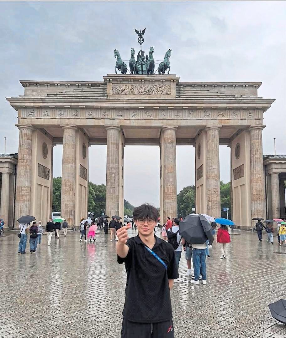 Going places: National swimmer Jayden Tan at the World University Games in Germany this year.