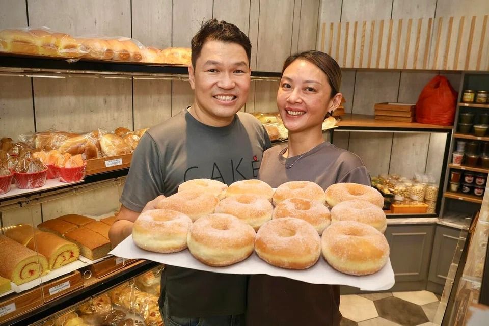 Joanne Huang and her husband, Forest Lim, run neighbourhood bakery Cake In Action By New Generation together. - Photo: ST