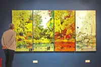 Malaysian painter brings Monet’s garden to life on canvas