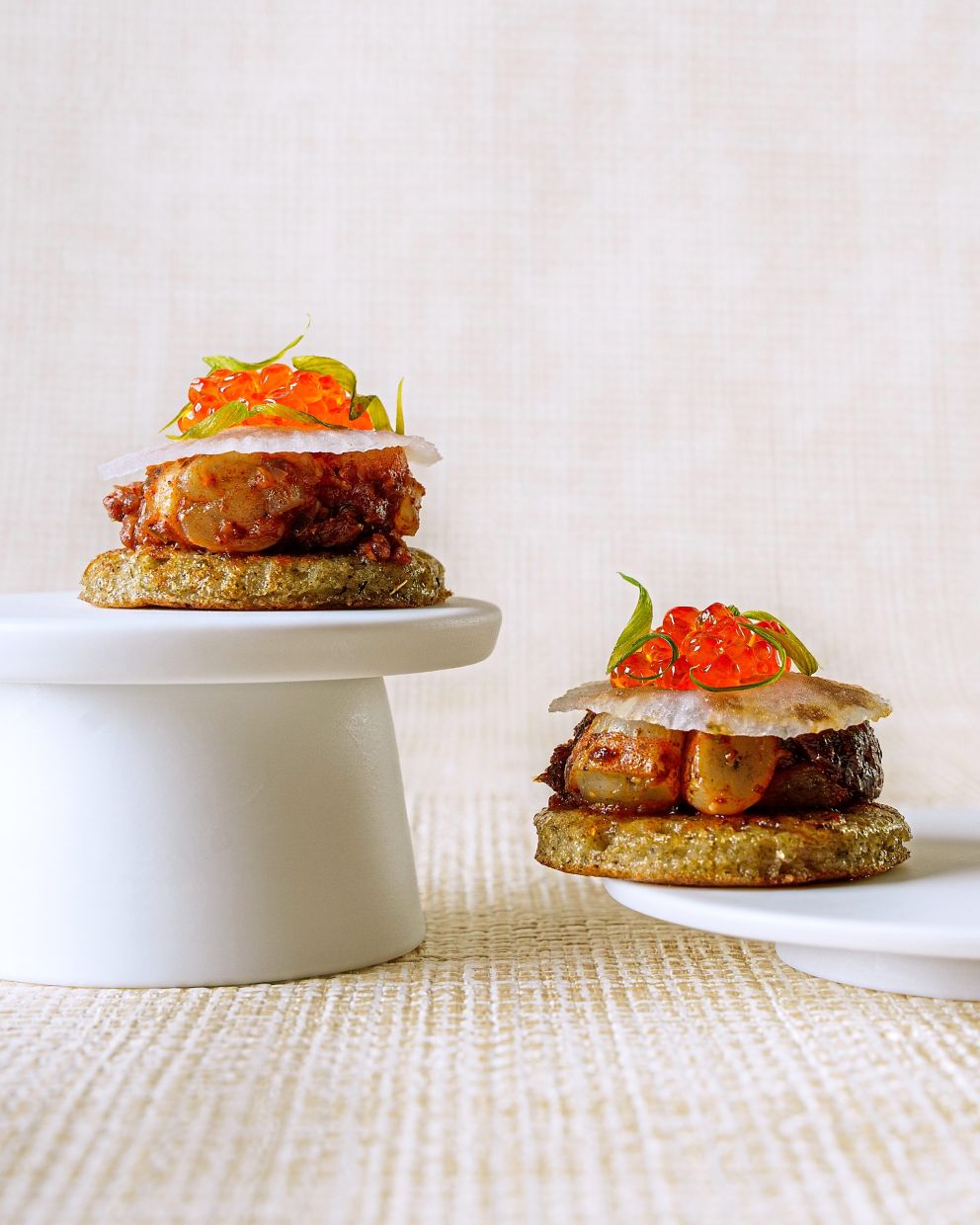 Obsiblue prawns are very rare prawns that steal the show in this take on uthapam.