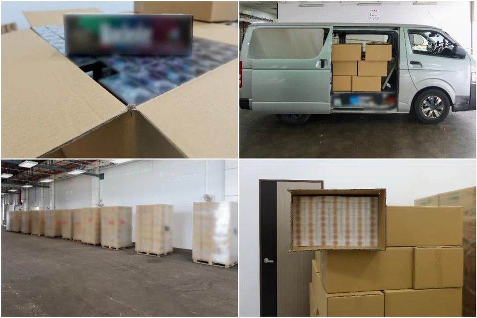 Singapore Customs seizes over 17,000 cartons of contraband cigarettes, biggest haul in 2025