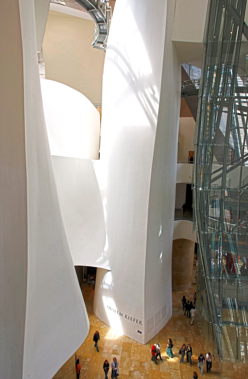 The atrium of the Guggenheim Bilbao. Photo: Denis Doyle/New York Times