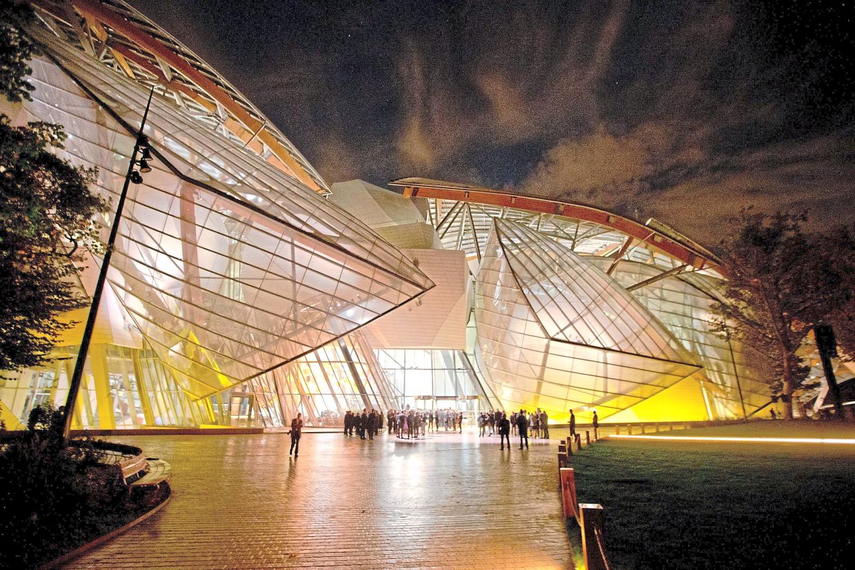 The Louis Vuitton Foundation art museum and cultural centre. Photo: AP