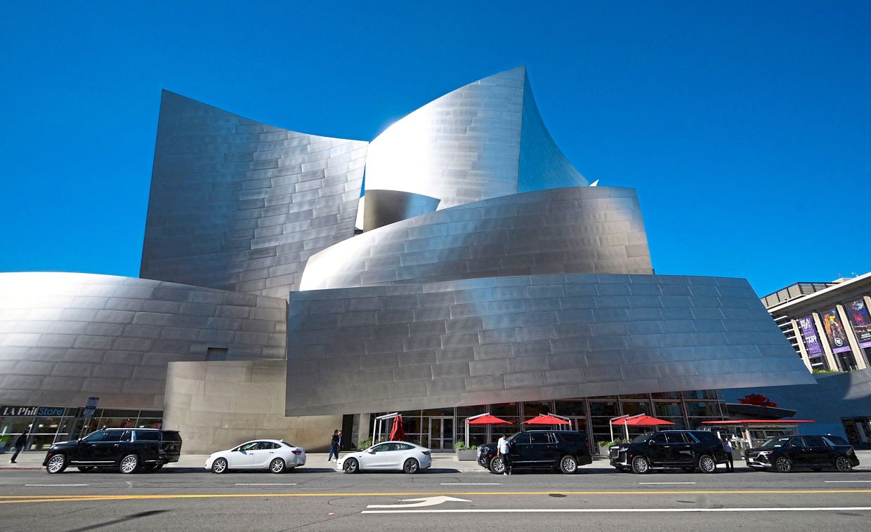 The landmark Walt Disney Concert Hall, designed by Gehry. Photo: AFP