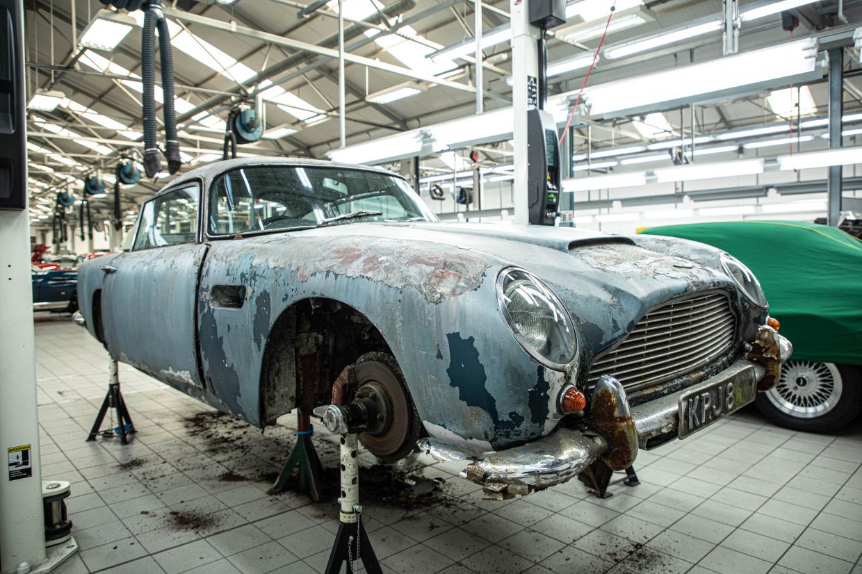 After using it regularly for four years, he mothballed it on his driveway in 1977 when he got a job in the Middle East. — Photo: Aston Martin/PA Media/dpa