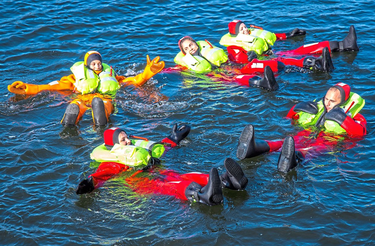 Learning to survive at sea is crucial to if you want to be an astronaut