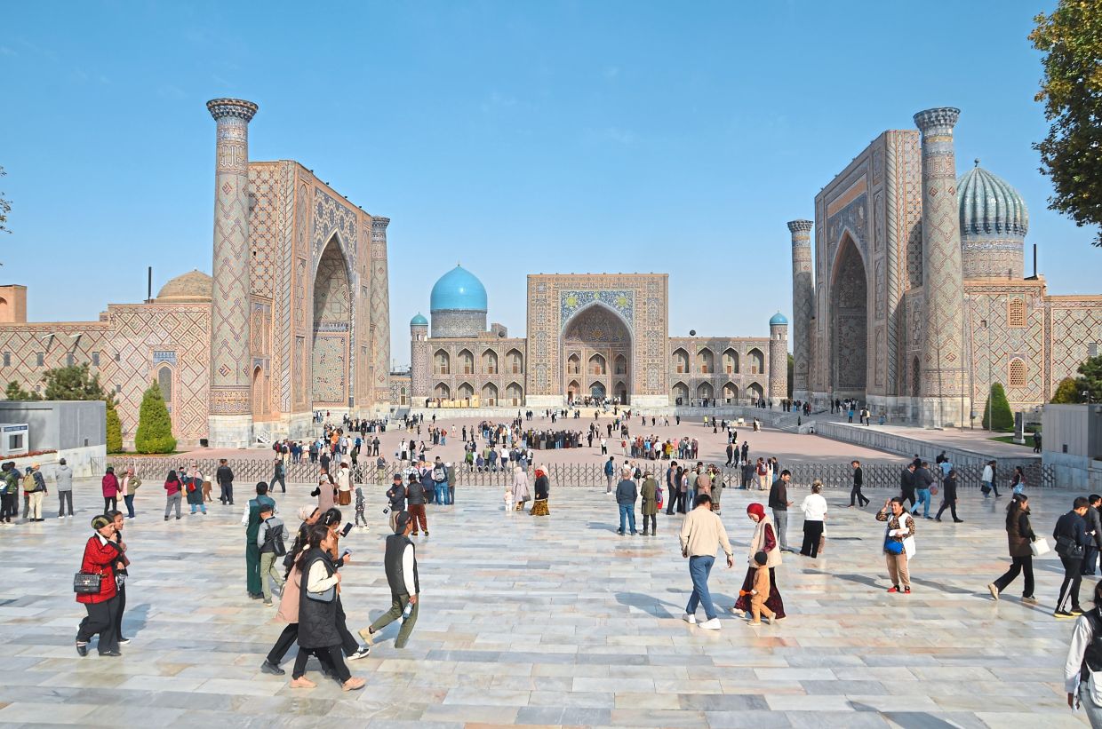 Registan Square is a must-visit attraction in Samarkand.