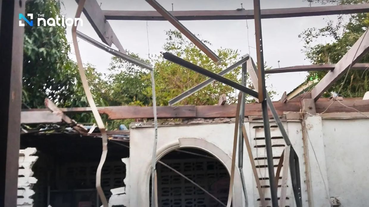 The house of Sophee Kankhem was completely damaged. - The Nation