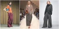 Taking long, confident strides: The wide-leg silhouette is back in fashion