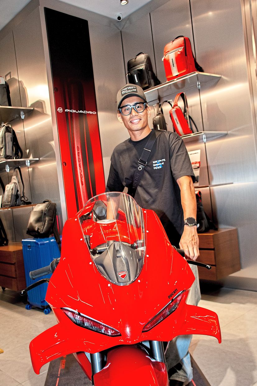 Fashion companies are reaching far beyond the style circle to connect with a wider audience, including sportsmen like Hafizh Syahrin. Photo: Piquadro