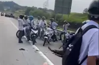 QuickCheck: Is the video of a motorcycle crash on a highway near Rawang involving students real?