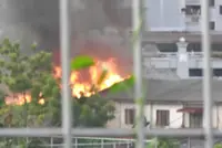 Fire breaks out Sg Kayu Ara, Bomba on the scene