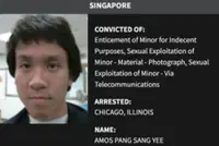 ‘Worst of the worst’: Singaporean child sex offender Amos Yee listed on new US govt site of criminal aliens