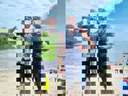 This young Malaysian is chasing after the same finish line as his father