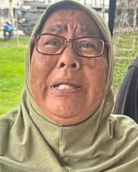 Hamidah says her car was badly damaged after the flood last month.