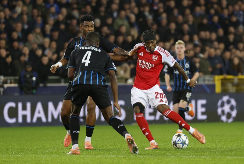 Soccer-Arteta hails Madueke's 'magic moments' after Champions League double
