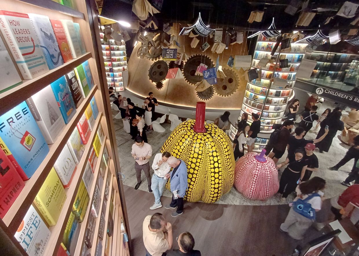 The Library by BookXcess at Sunway Square Mall is organised into four main zones - fiction, non-fiction, children, and non-books. Photo: The Star/Art Chen