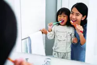 Teaching kids the importance of brushing teeth