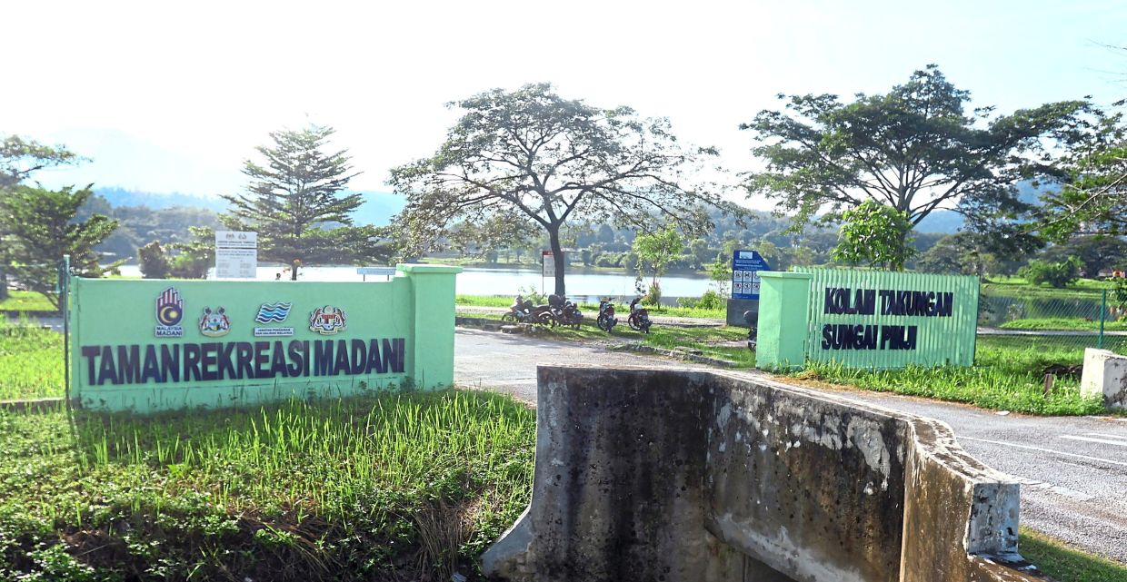 Many locals head to the Sungai Pinji Madani Recreational Park in Tambun, Perak, for their daily exercise.