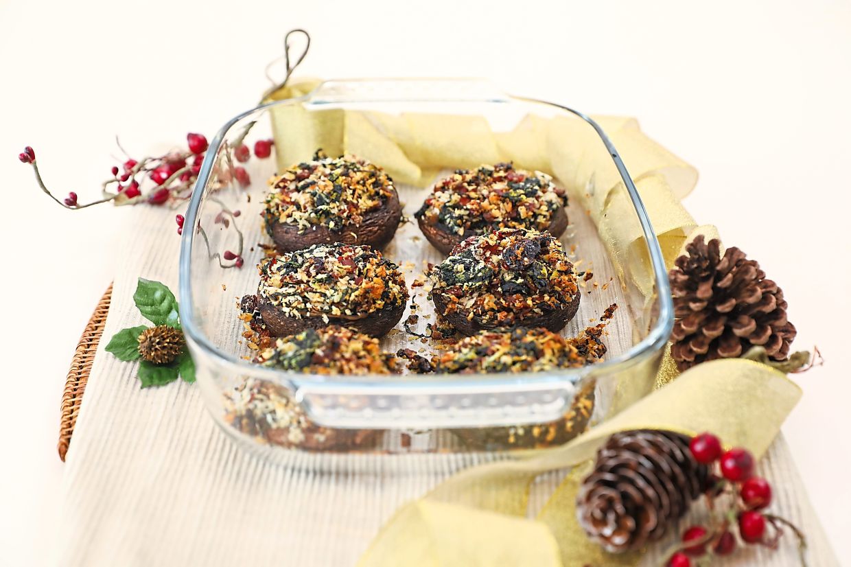 Roast in oven until breadcrumbs are golden and the mushrooms become tender and caramelised. — Photos LEONG WAI YEE/The Star