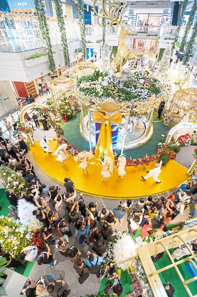 Holiday sparkle: An impressive carousel sets the festive stage at The Exchange TRX.