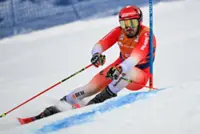 Alpine skiing-Swiss trio sweep men's giant slalom in Val d'Isere