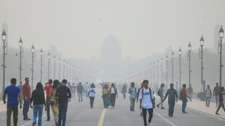 Die Luftqualität in Neu-Delhi hat sich auf ein neues, sehr hohes Niveau ...