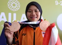 Shooter Syasya's title defence ends with bronze