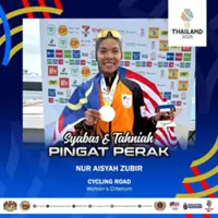 Olympian Aisyah rides to silver in road cycling event