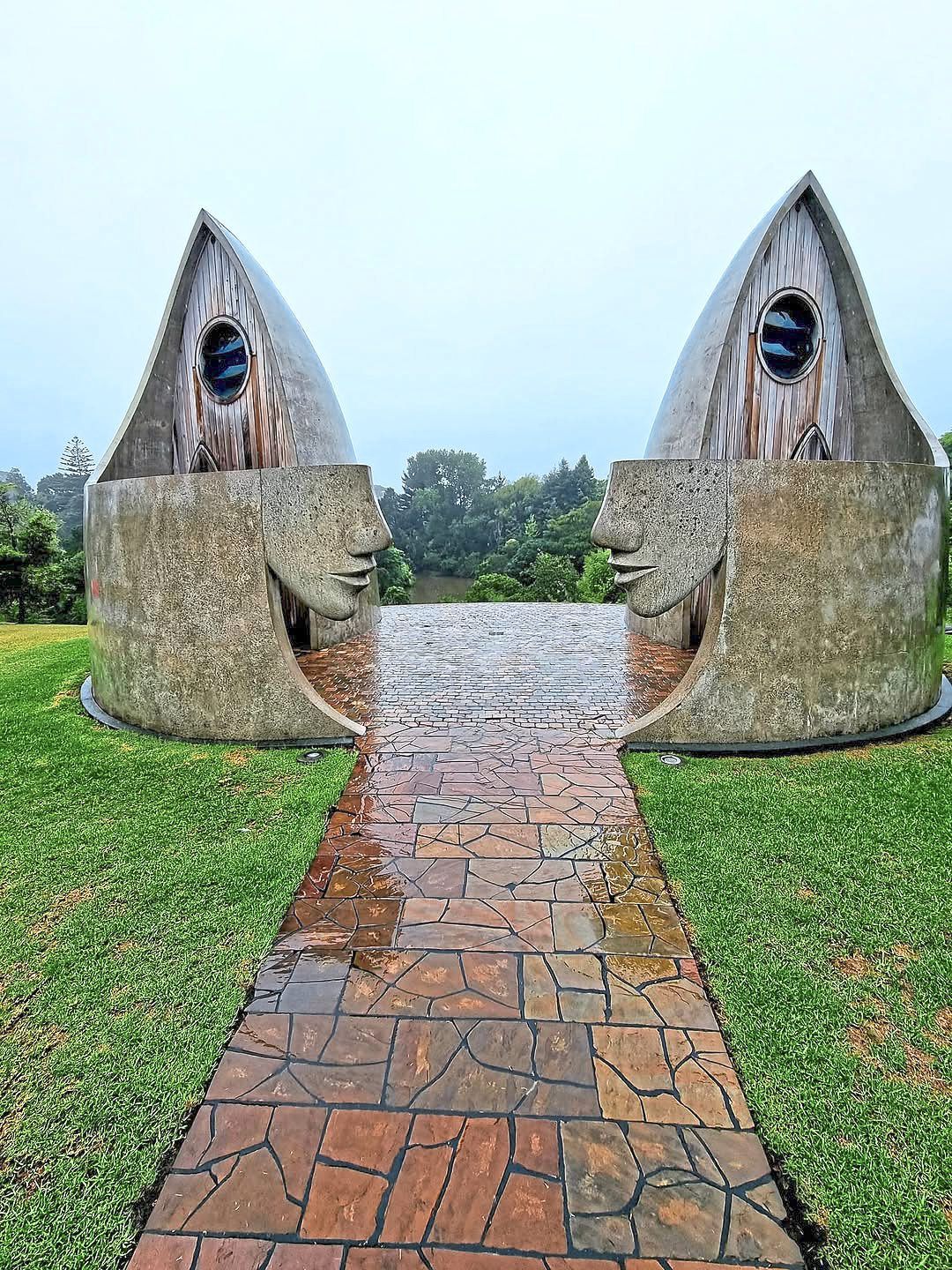The Matakana Toilets in New Zealand are truly unique. — JENNIFER FILE/Beauty of New Zealand/Facebook